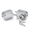 Ranbo Frameless Double-Sided Glass Door Lock, No-Drill, 304 Stainless Steel,
