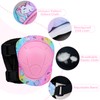 Unicorn Castle Knee and Elbow Pads Wrist Guards Set for