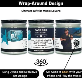 Back to Basics Candles | Fast Car - 9oz Soy Wax Fir Balsam Scented Candle for Home Decor, Birthday Gifts for Women, Men, Best Friend | Relaxing Aromatherapy Made in USA