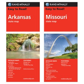 Rand McNally State Maps: Arkansas and Missouri (2 Maps)