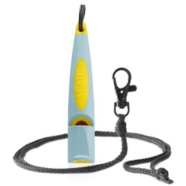 ACME Dog Whistle No. 210.5 (Update 2023) with Free Whistle Band in Matte Black, Alpha, Ideal for Callback, Long Range, Frequency Standardised (Baby Blue/Yellow)