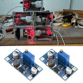 ECSiNG 4-Piece DC Micro Boost Adjustable Voltage Converter Module 32 x 16 mm Power Boost Board DC2V-24V Suitable for LED Circuit Fan Motor