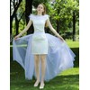 FEOYA Tulle Overskirt Wedding 4 Layers Overlay Long Tutu Skirts