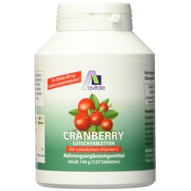 Avitale Cranberry Lutschtabletten, 120 Stück, 1er Pack (1 x 144 g)