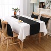LivinEase Table Runner 42 x 240 cm - Black Cotton