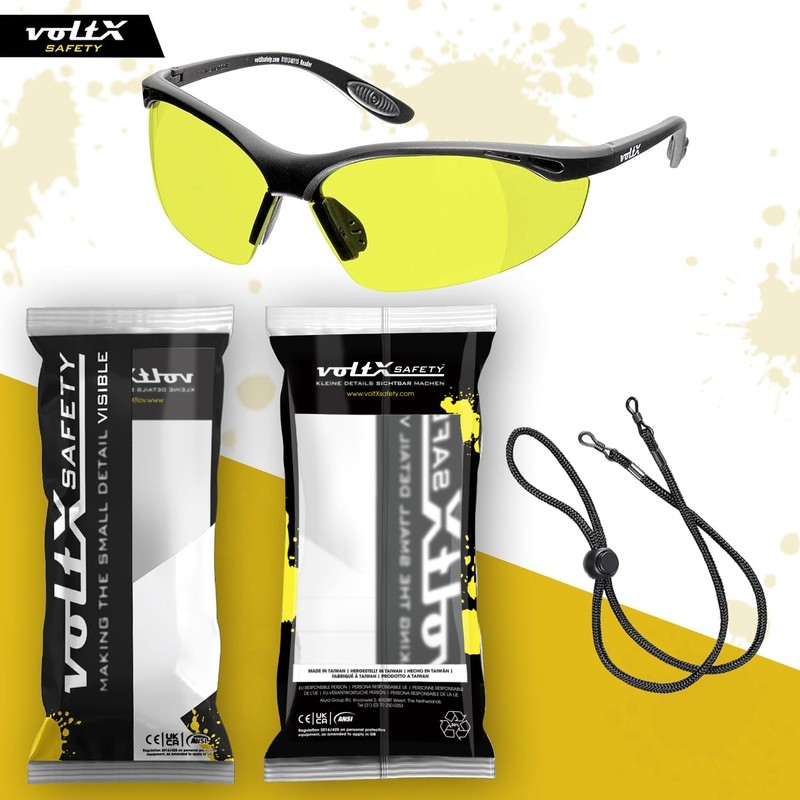 voltX Protective Glasses with Visual Strength incl. Safety cord with