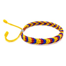 LAMIBEE Colombia Flag Bracelet, Colombian Country Proudly Bracelet, Colombia Wrist Bracelet, Surfer Bracelet Men Women, Braided Bracelets for Camping, Fishing, Military Gear Army Gifts (Colombia Flag)