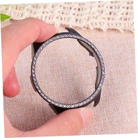 KONTONTY Rhinestone Watch Protective Case Stylish Hollow Out Design for Active Drop Resistant Cover Easy Install Chic Shell Accessories