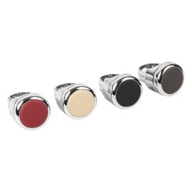 Steering Wheel Spinner Sport Maneuvering Knob Cow Leather Cover Swivel Suicide Knob Universal Fit for Cars, Trucks, Boats (Beige)