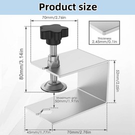 2 Pcs Drawer Front Installation Clamps,Drawer Fixing Clips,Adjustable Stable Furniture Woodworking Jig cabinet installation tools Front Drawer Woodworking Clamps Drawer Jig for Tables Desk Mount