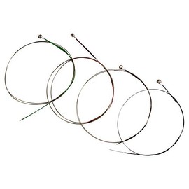 Classic Cantabile VL-44 Violin Strings 3/4 Size (Smooth Surface, Round Wound, Each String in Labeled Single Spout, Set / 4 String)