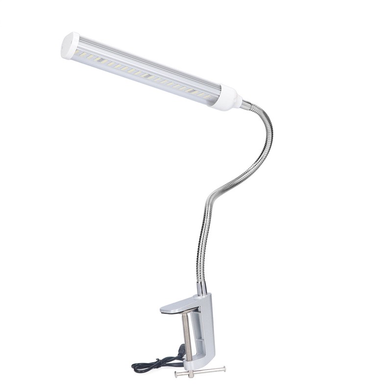 Gooseneck LED Work Light Silver C Clamp LED 21W Dimmable