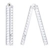 2 Pcs 30cm Geometric Folding Ruler School Stationery Folding Ruler