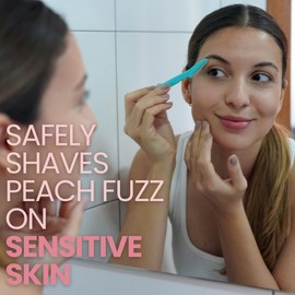 Dermaplane Oil for Women with Sensitive Skin - Face Shaving Oil - Non Comedogenic, Fragrance Free, Natural & Lightweight - Use with Dermaplane Razor for Women Face, 2oz by Ouiloe