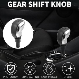 TUCKBOLD 5 Speed Manual Gear Shifter Knob for Peugeot 206 | Front Automotive Gearbox Stick Shifter Lever Knob Chrome Black Plastic 1 Pcs for Peugeot 207