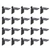 Antrader 20Pcs Adjustable Supports Clip,Pilaster Shelf Support Clip,Heavy Duty Metal