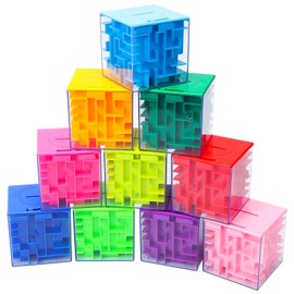 GAOMON 10PACK Money Maze Puzzle Box, Unique Money Gift Holder Box, Fun Maze Puzzle Games for Kids and Adult Birthday