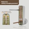 Mechanical keyless Entry Door Lock，Outdoor Keyless Gate Lock Waterproof and