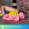 HOMEXCEL Pink Microfiber Cleaning Cloth, 12 Pack Premium Microfiber Towels