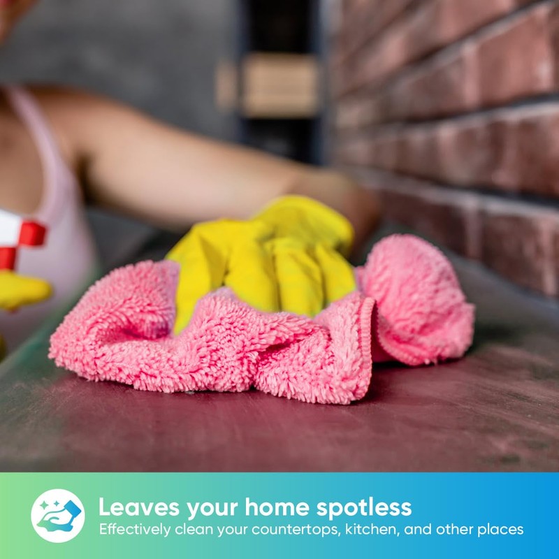 HOMEXCEL Pink Microfiber Cleaning Cloth, 12 Pack Premium Microfiber Towels