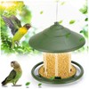 GRIRIW Automatic Wild Bird Feeder with Hook Durable Outdoor Hanging