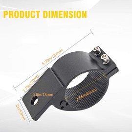 Chelhead Tube Clamp 2.5 Inch Mounting Bracket Universal Bull Bar Nudge Bar Tube Mounts Roof Roll Cage Clamps Holder for SUV ATV Truck Motorcycle Boat 2PCS