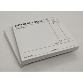 6 x Petty Cash Voucher Pads of 100