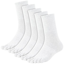 AOY Men's Five Toe Socks, Reduces Friction Between Your Fingers, Antibacterial, Deodorization, 5 Toes, Cotton, Athlete's Foot Protection, Breathable, Sweat Absorbent, Quick Drying, Refreshing,