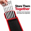 6-Piece Stainless Steel BBQ Skewer Set for Grilling – Flat