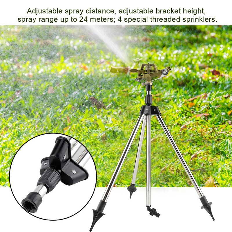 Stainless Steel Ground Insert Zinc Sprink Water Watering Sprinkler Sprayer