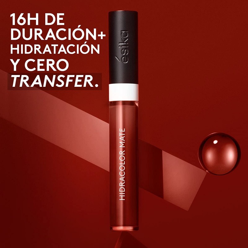 ésika - Labial Líquido No Transfer Hidracolor Mate, 6 ml