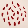 24 Pieces Long Coffin Press on Nails - Artificial Nails