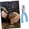 KONTONTY Leather Hole Punch Tool Durable Strap Punching Pliers with