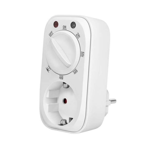 LogiLink ET0012 White Mechanical Timer Switch with Twilight Sensor with