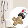 Byttlerom Thermostatic Mixing Valve Solid Brass G1/2 for Shower System