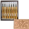 Mikisyo 800077 Power Grip Chisel, Set of 7
