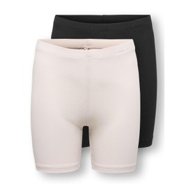 ONLY Kogclare Jrs - Pantaloncini da Bicicletta, Confezione da 2, Mauve Chalk, 6 Anni