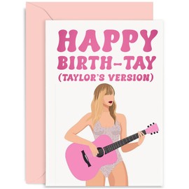 Swift Birthday Card - Celebration Birthday Cards for Her - Taylor Birthday Card for Her - Birthday Card for Girlfriend Wife Daughter Sister Mum Best Friend