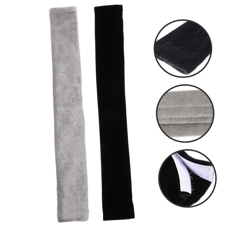 CORHAD Black Refrigerator Handle Covers 4 Pack Kitchen Gadget Fridge