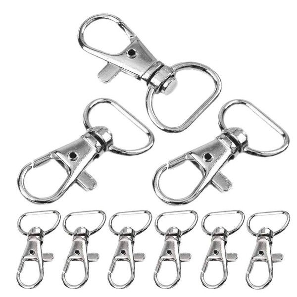 30Pack 5/8" Swivel Clasp, Keychain Snap Hook Lobster Claw Clasp
