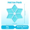 Ice Pack Hard Hat Cooling Insert, Blue, Flower Shape Design,