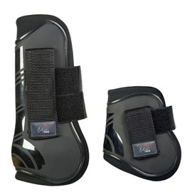 Hkm 91999191.0643 Jumping Gaiters And Fetlocks Set of 4 Black White