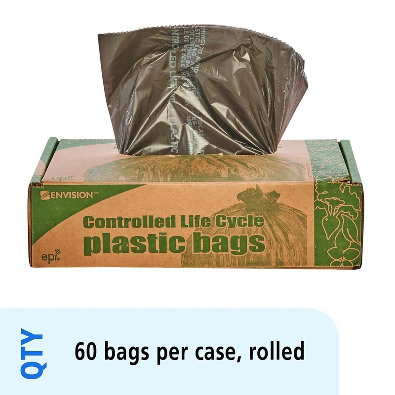 Stout G3036B80 Eco-Degradable Plastic Trash Bag 20-30gal .8mil 30 x