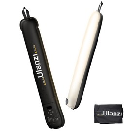 Ulanzi UA12 Bi-Color Inflatable Tube Light, Foldable LED Video Light for Photography, 2700K-6500K, 12W 2500mAh Rechargeable Photography Light Bar 1/4" Mount LED Lighting Wand Stick for Video Shooting