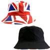 Rocking Party Union Jack Reversible Unisex Bucket Hat Olympics Britain