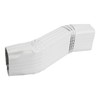 Gutter Downspout Leader Style A Elbow (Offset= 3) 3”x4” White