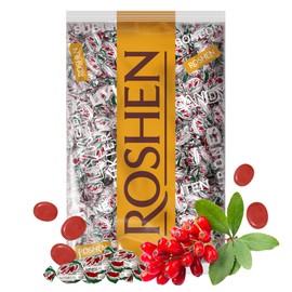 Roshen Hard Candies "Karamelkino" Barberry Kosher and Halal, Delicious, Flavorful hard Sweets Bulk Candy (1kg/2.204lb)