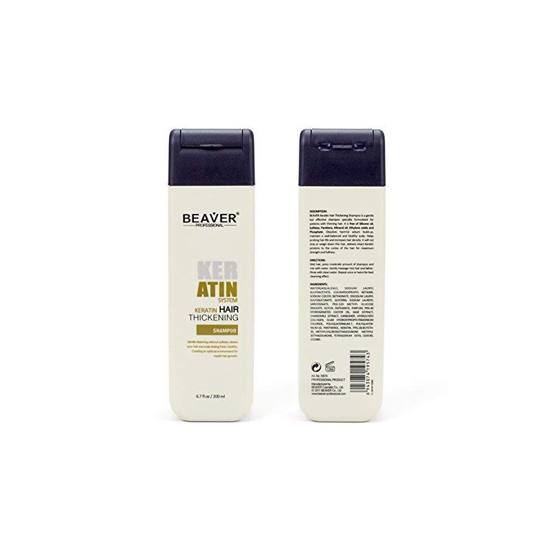 Beaver Keratin Shampoo and Conditioner (200 ml)