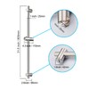 BANGPU 31.5 Inch Shower Slide Bar Wall Mount – Brushed