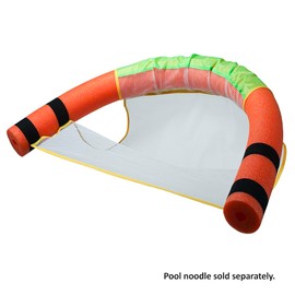 Aqua EZ Noodle Floating Chair: Comfortable Mesh Seat for Pool Noodles, Fits Small & Large Noodles, Quick-Dry, Portable, Easy Storage (Noodles Not Included)